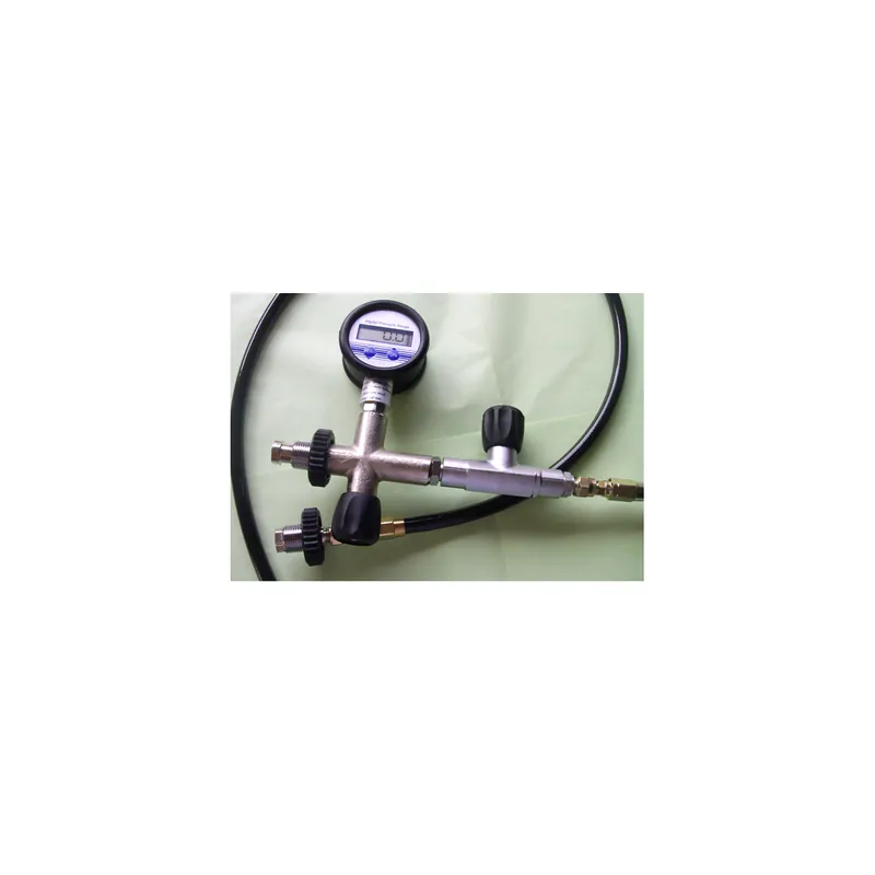 Complete hose set for oxygen booster with digital pressure gauge Neue Kollektion