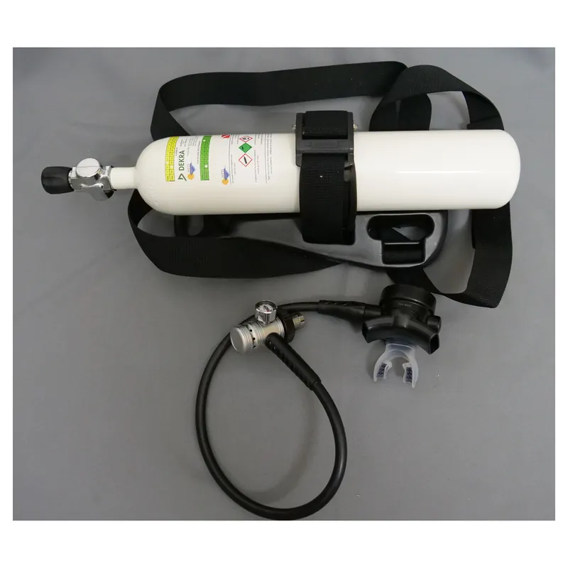 Boat diving equipment as a complete system 3 litre 300bar diving cylinder, carrying frame and breathing regulator Jetzt Kaufen
