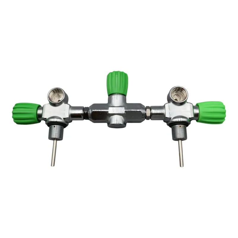 Manifold Nitrox M26x2 232bar 215mm for scuba tanks 204mm M25x2 double scuba tank valve Sale