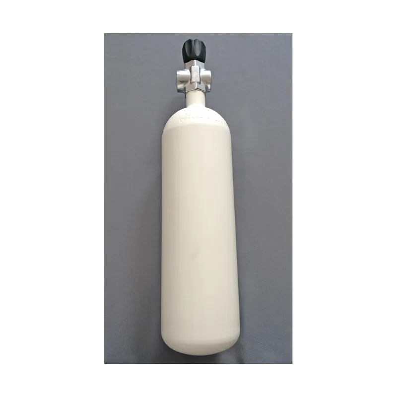 Tauchflasche 3 Liter 300bar komplett mit Ventil weiß Highlight