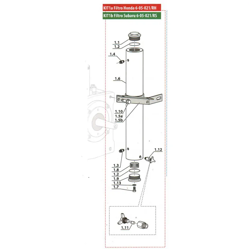 Billig Filtergehäuse Kit für MCH6 für Subaru - EM - ET