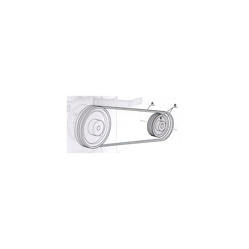 Markenprodukt Coltri Keilriemen für MCH6 Honda, Subaru, Kohler Antrieb (CINGHIA A/31,5)