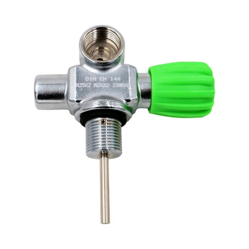 Neuheit Manifold monovalve Nitrox M26x2 232bar M25x2 scuba tank valve right