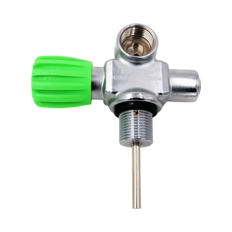 Brückenmonoventil Nitrox M26x2 232bar M25x2 Tauchflaschenventil links Finale Aktion