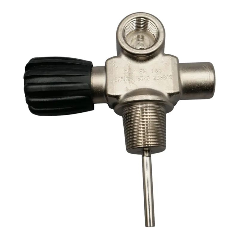Expressversand Brückenmonoventil Druckluft G5/8" 232bar 25E Großkonisch Tauchflaschenventil links