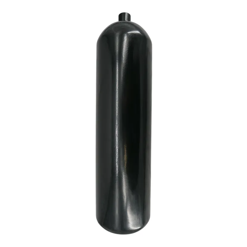 Stahlflasche / Tauchflasche 12 Liter 232 bar 171mm M25x2 ohne Ventil schwarz Top-Preis