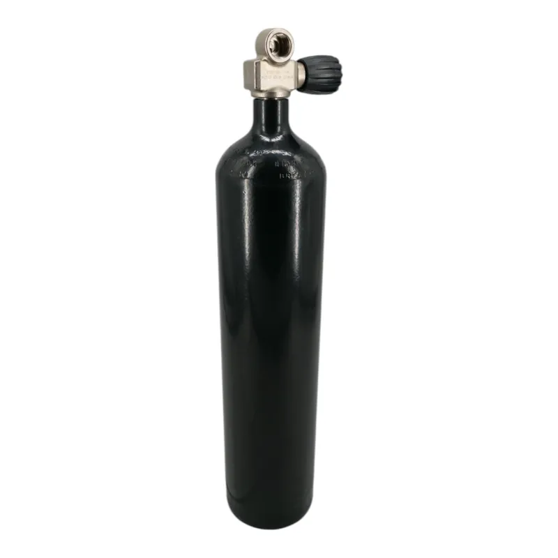 Neue Ware Diving bottle 4 litres complete with valve black lacquered M25x2