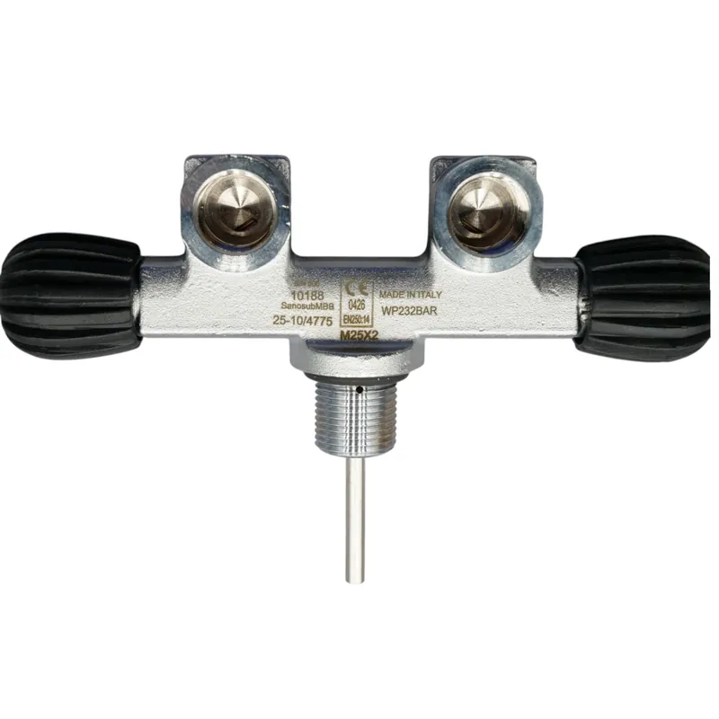 Preisreduziert T-Valve Twin Valve SOS Compressed Air G5/8" 232bar M25x2mm