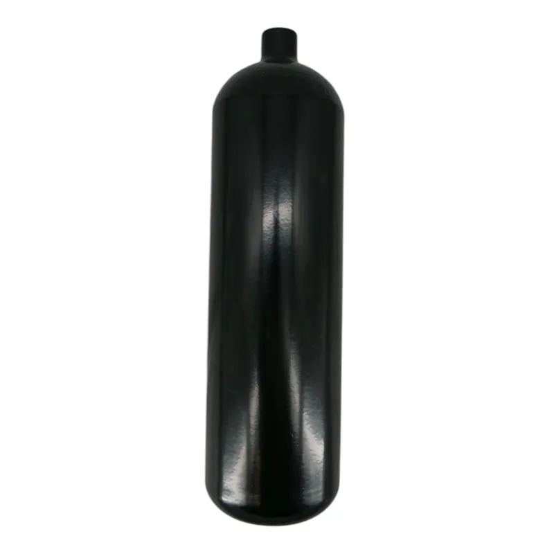 Steel cylinder / diving cylinder 2 liters 300 bar 100mm M18x1.5mm without valve black Zertifiziert