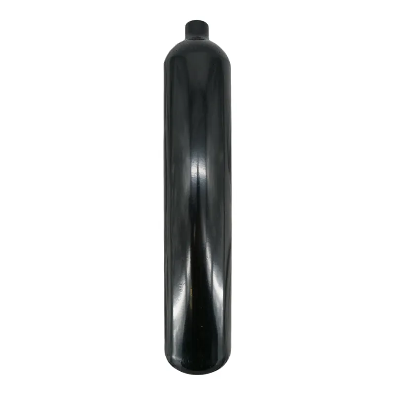 Zertifiziert Stahlflasche / Tauchflasche 3 Liter 300 bar 100mm M25x2 ohne Ventil schwarz