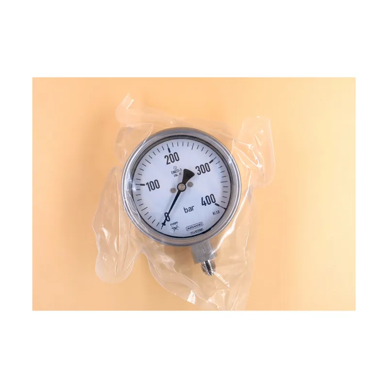 Pressure gauge cl. 1.0 for oxygen with inspection certificate Finale Aktion