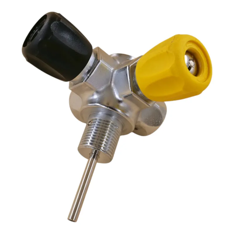 Begrenztes Angebot Cross double valve L compressed air G5/8” 232bar M25x2 diving cylinder valve
