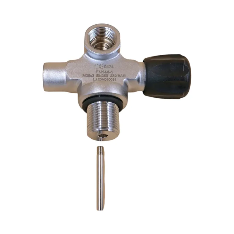 LA Monovalve compressed air 230 bar right, expandable EN144, bridge valve M25x2 Abverkauf