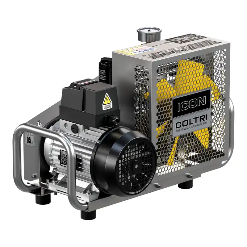 Atemluftkompressor COLTRI ICON LSE 100 l/min E-Motor 400V 50Hz Edelstahlgehäuse Highlight