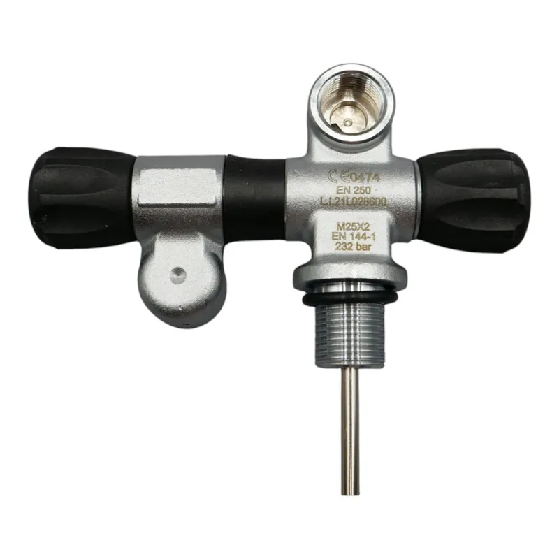 LA Double valve right, compressed air 230 bar under pressure rotatable M25x2 Preisreduziert