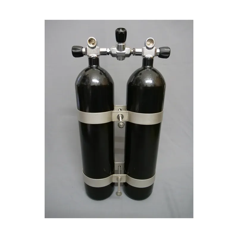 Bestseller Doppelpack 8 Liter 300bar Druckluft mit absperrbarer Brücke 186mm schwarz