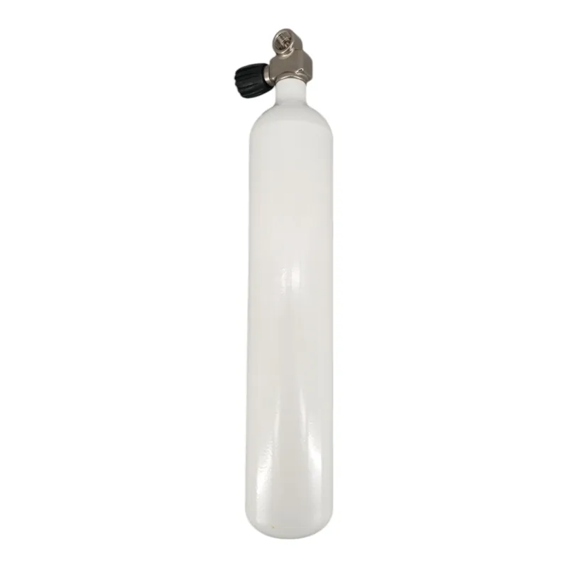 Diving bottle 3 litre 232bar complete with valve white M25x2 Versand Am Gleichen Tag