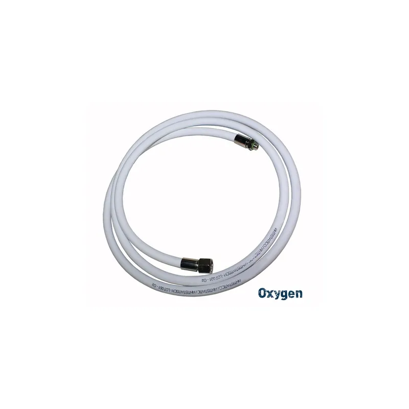 Mitteldruckschlauch 300 cm für zweite Stufe oder Oktopus Anschluss 3/8"UNF Weiß - 100% oxygen Begrenztes Angebot