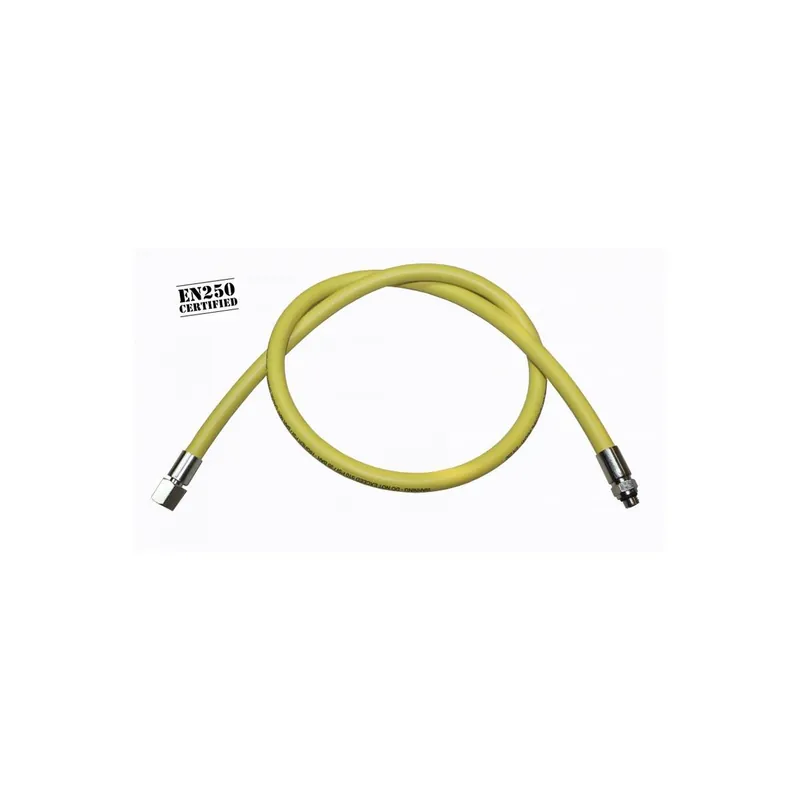 Mitteldruckschlauch 175 cm für zweite Stufe oder Oktopus Anschluss 3/8"UNF gelb Neue Ware