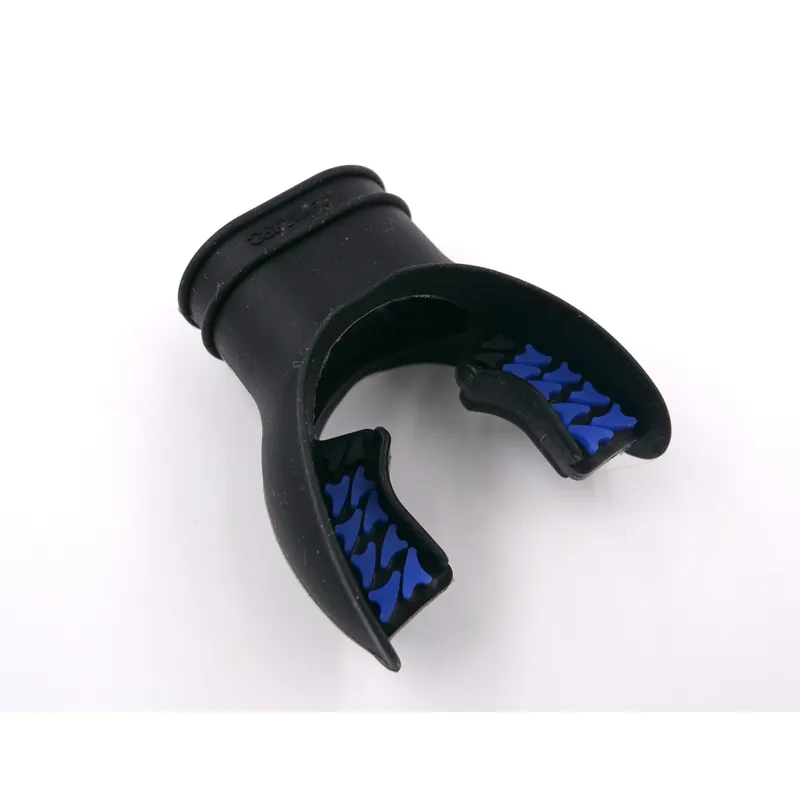 Mundstück Silikon "Shark" schwarz/blau Preis Gesenkt