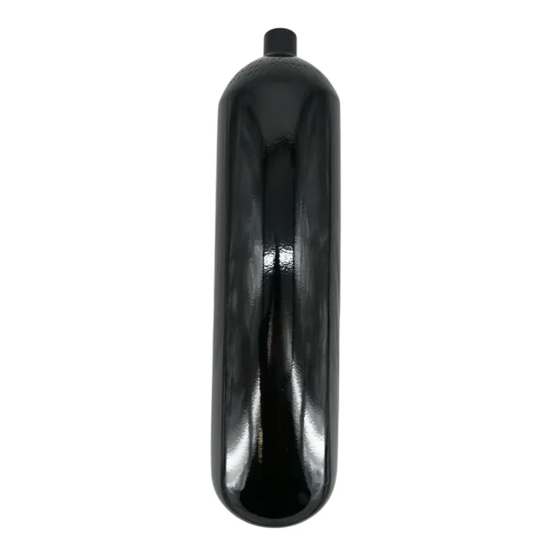 Steel cylinder / diving cylinder 6 liters 232 bar 140mm M25x2 without valve black Nur Für Kurze Zeit