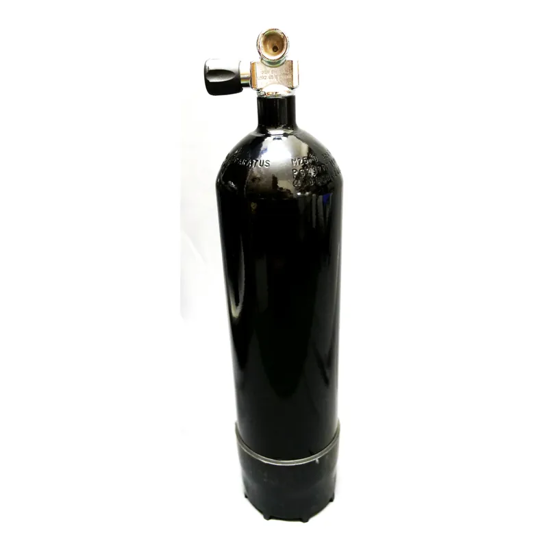 Diving bottle 6 litre 232bar complete with valve and stand black Angebot