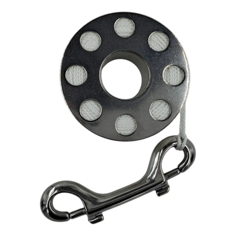 Fingerreel aus Edelstahl mit 30m Schnur aus Delrin Expressversand