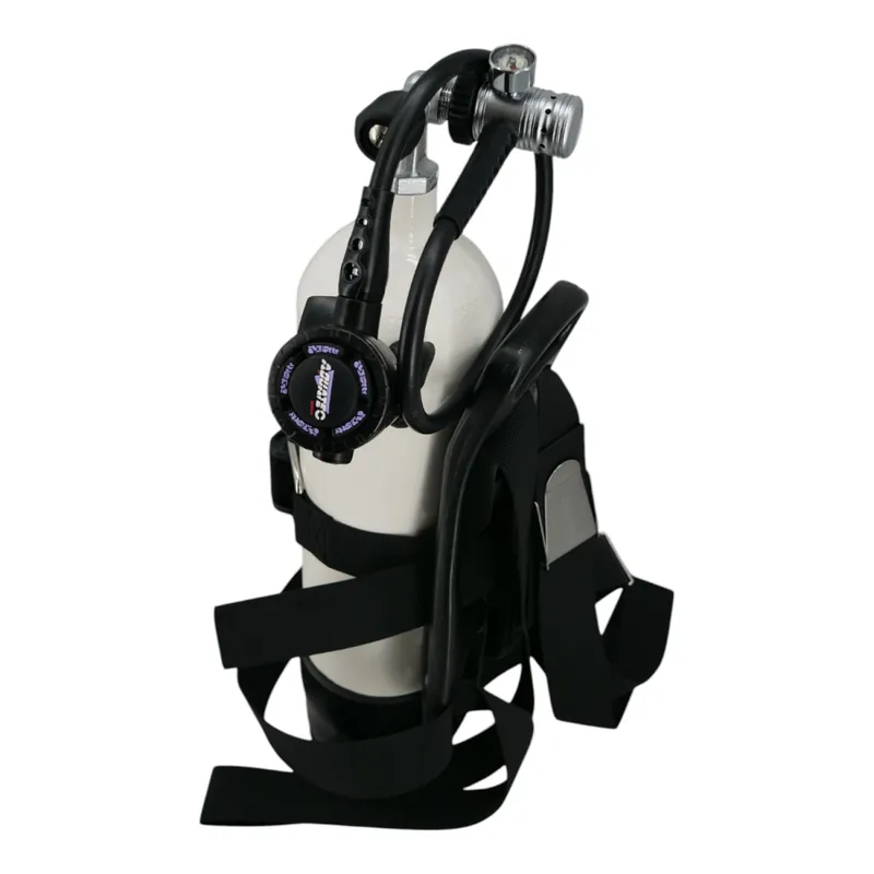 Boat diving apparatus as complete system 6 litre 232bar diving cylinder, carrying frame and regulator Finale Aktion