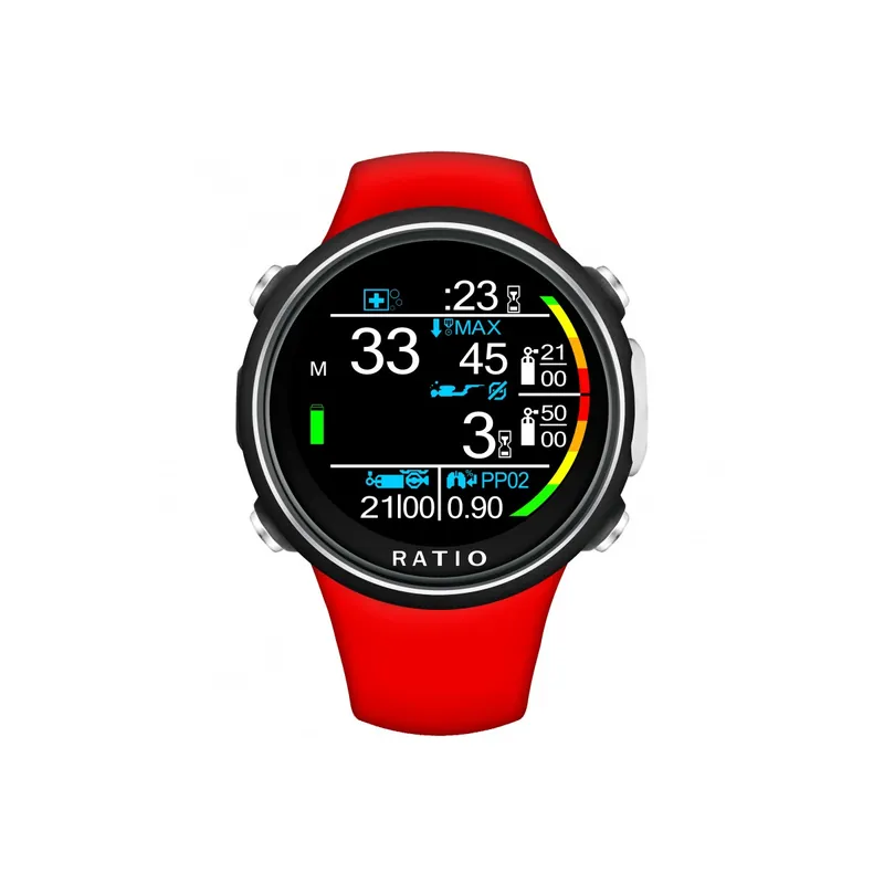 Nur Für Kurze Zeit Taucheruhr iDive Color Easy Rot