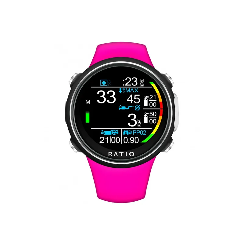 Zertifiziert Taucheruhr iDive Color Easy Pink