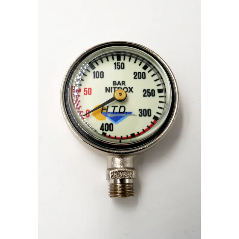 Nitrox Finimeter, individual, white dial with black labeling Preisreduziert