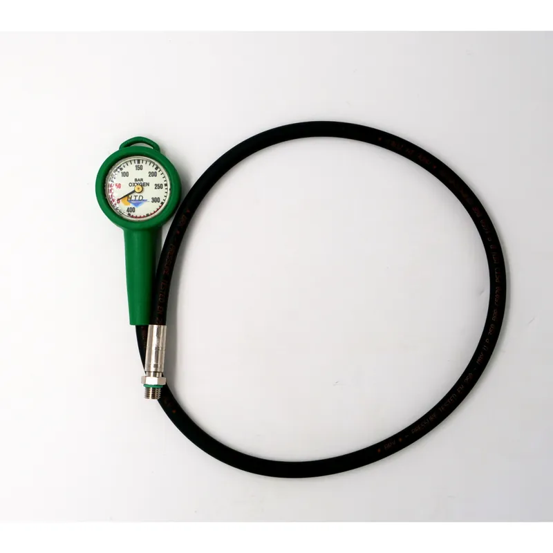 Finimeter Oxygen with 80cm long high pressure hose Begrenztes Angebot