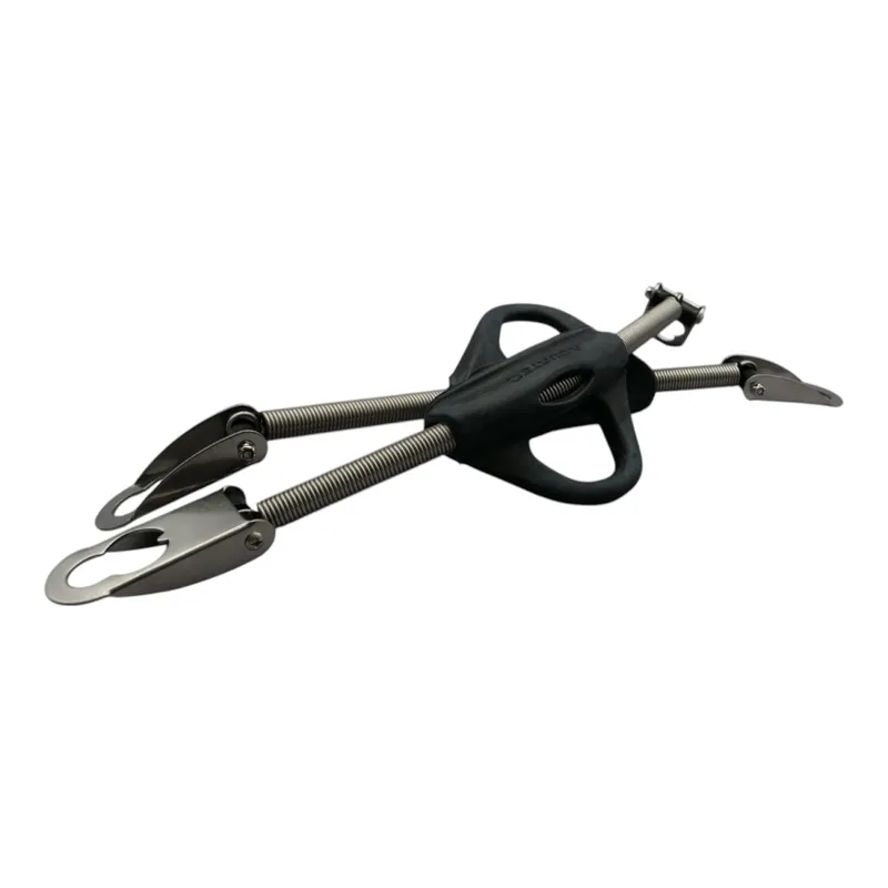 Flossenriemen Edelstahl Spring Fin Straps für Standardflossen (rutschfest) 1 Paar XL Zertifiziert