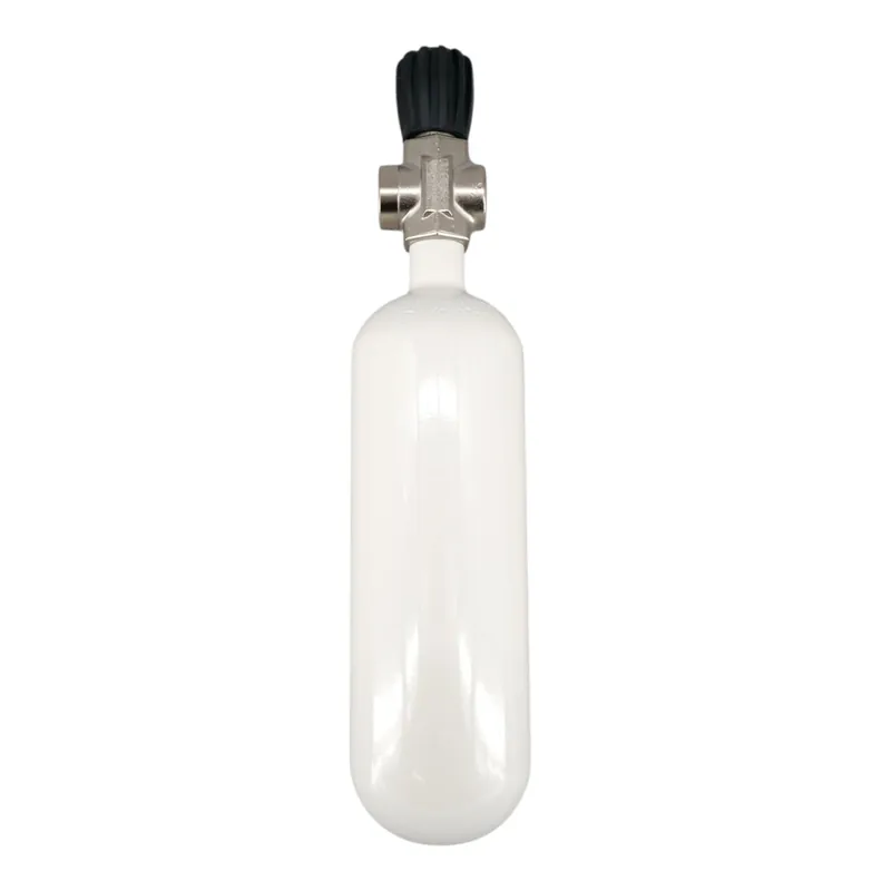 Jetzt Bestellen Tauchflasche 1 Liter 200bar komplett mit S-Ventil Druckluft G5/8"