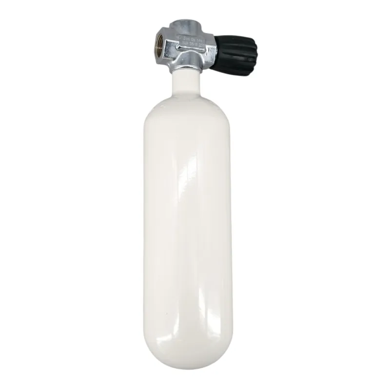 Kracherpreis Tauchflasche 1 Liter 200bar komplett mit SH-Ventil Druckluft G5/8"