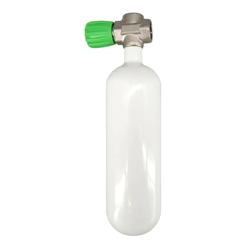 Dive cylinder 1 liter 200 bar complete with SH valve Nitrox M26x2 Neue Ware