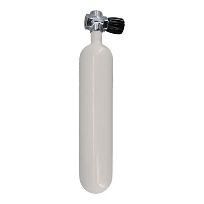 Direkt Vom Hersteller Tauchflasche 1,5 Liter 200bar komplett mit SH-Ventil G5/8" in Weiß