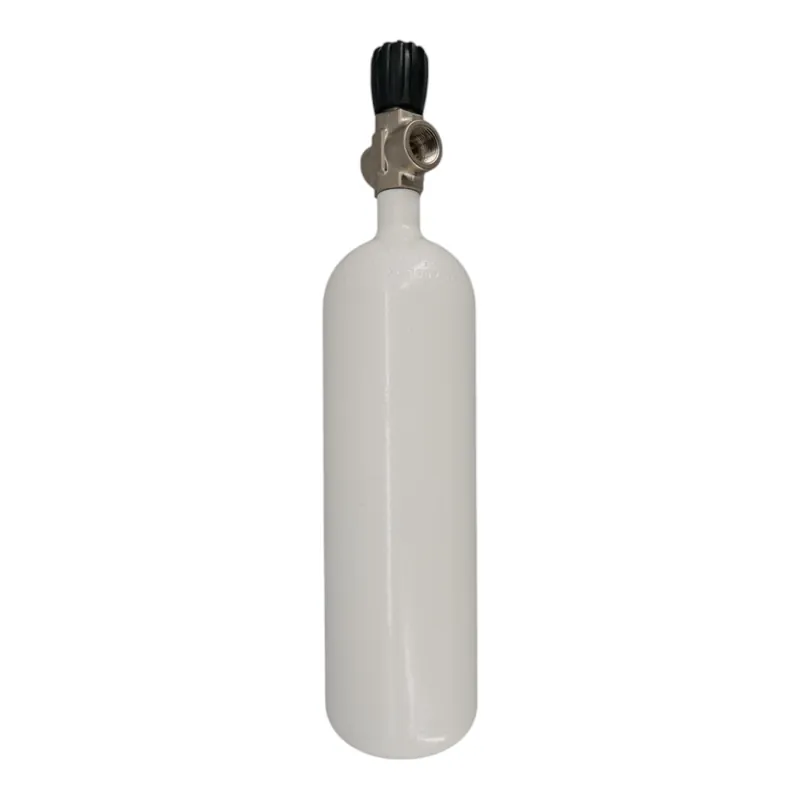 Angebot Diving bottle 2 litre 232bar complete with valve white S-Valve G5/8"