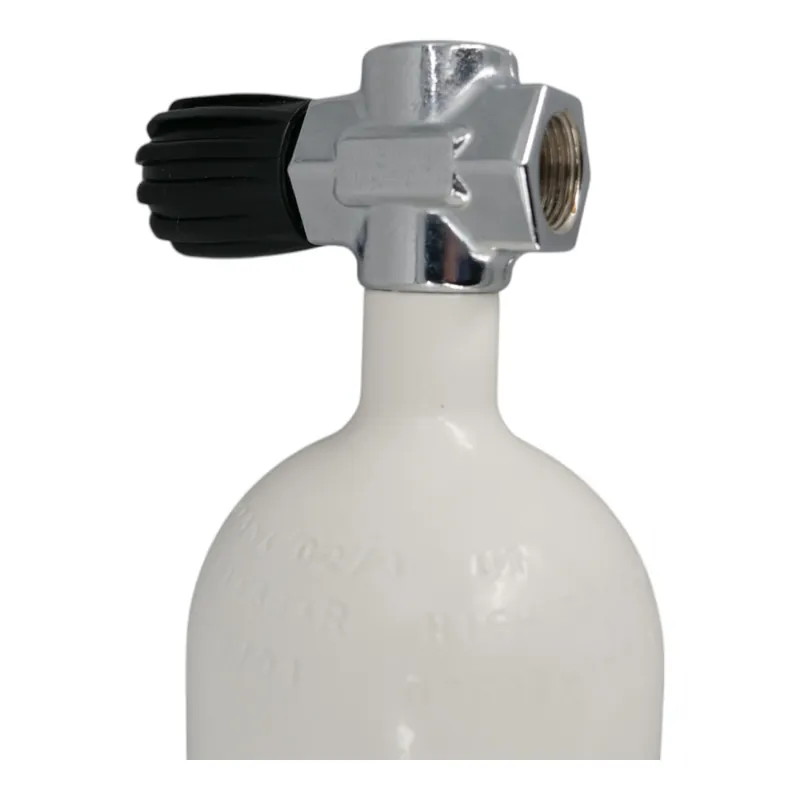 Tauchflasche 2 Liter 232bar komplett mit Ventil weiß SH-Ventil G5/8" Letzte Chance