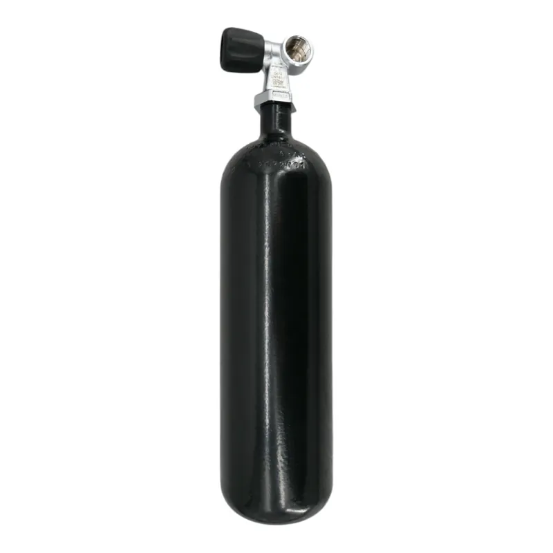 Kracherpreis Tauchflasche 2 Liter 232bar komplett mit Ventil schwarz Z-Ventil G5/8"