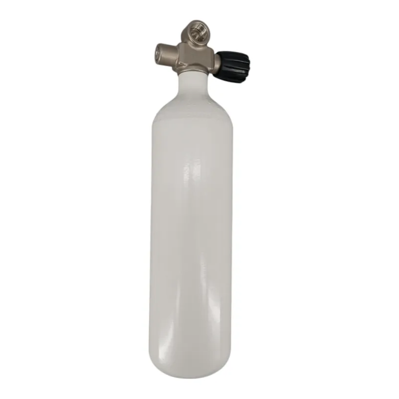Top-Angebot Tauchflasche 2 Liter 232bar komplett mit Ventil Flaschenhalsgewinde M25x2 Brückenventil G5/8 HTD-Rechts