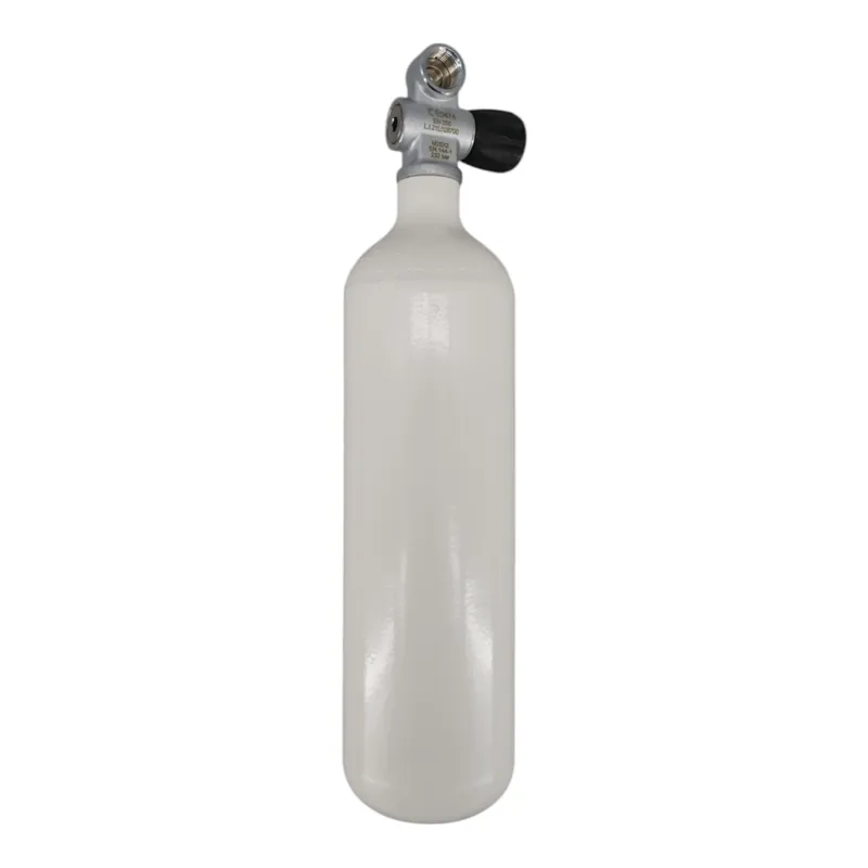 Tauchflasche 2 Liter 232bar komplett mit Ventil Flaschenhalsgewinde M25x2 Monoventil erweiterbar G5/8 LA-Rechts Top-Preis