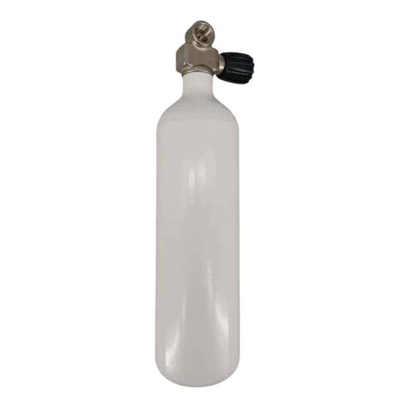 Tauchflasche 2 Liter 232bar komplett mit Ventil Flaschenhalsgewinde M25x2 Monoventil nicht erweiterbar G5/8 HTD-Rechts Garantierte Lieferung