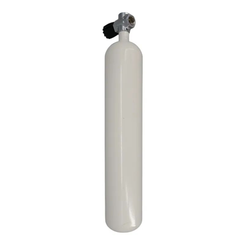Tauchflasche 3 Liter 232bar komplett mit Ventil weiß SH-Ventil G5/8" Letzte Chance