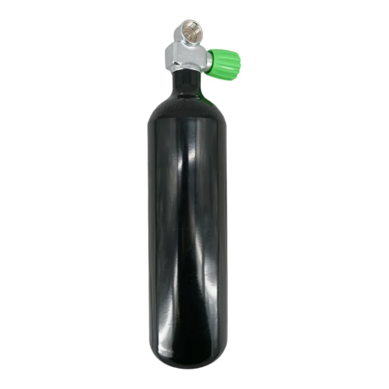 Solange Der Vorrat Reicht Diving bottle 2 litre 232bar complete with valve Bottle neck thread M25x2 black Monovalve not expandable Nitrox M26x2-Right