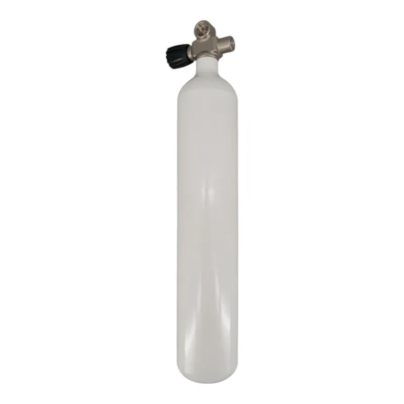 Meistverkauft Tauchflasche 3 Liter 232bar komplett mit Ventil weiß M25x2 Brückenventil G5/8 HTD-Links
