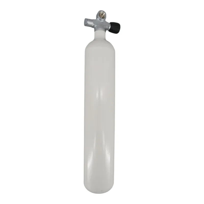 Tauchflasche 3 Liter 232bar komplett mit Ventil weiß M25x2 Brückenventil G5/8 LA-Rechts Versand Am Gleichen Tag