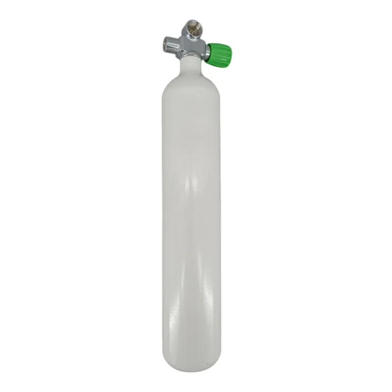 Diving bottle 3 litre 232bar complete with valve white M25x2 Bridge valve Nitrox M26x2 -Right Bestpreis