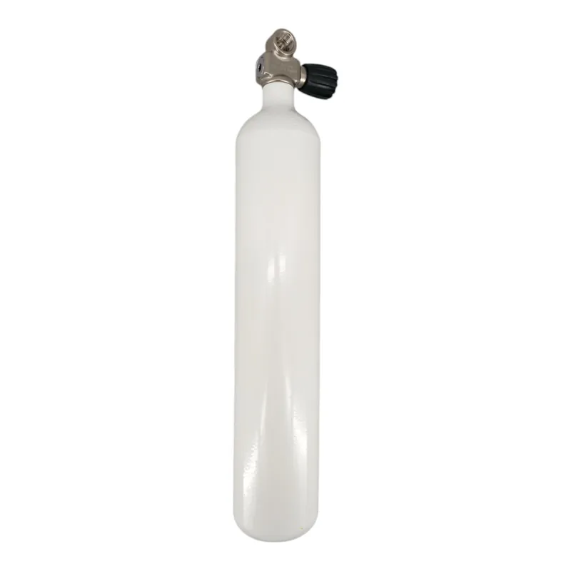 Diving bottle 3 litre 232bar complete with valve white M25x2 Monovalve expandable G5/8 HTD-Right Beliebt