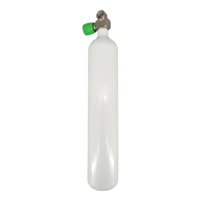 Tauchflasche 3 Liter 232bar komplett mit Ventil weiß M25x2 Monoventil nicht erweiterbar Nitrox M26x2-Links Billig